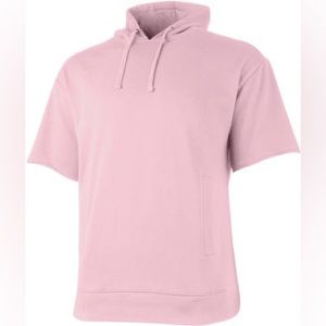 Men’s Charles Rivers Short-Sleeved Hoodie - Pink - Size MD